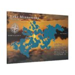 Lake Minnetonka Lake Map - Sunset