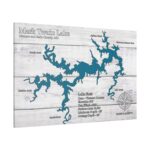 Mark Twain Lake Map - Wood