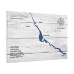 Lake Havasu Lake Map Wood Design