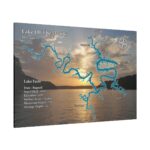 Lake of the Ozarks Lake Map Sunset Design